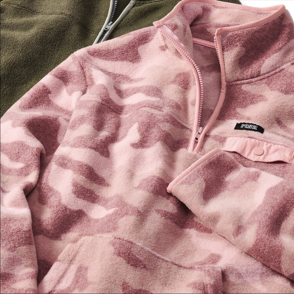 NWT VS PINK POLAR FLEECE HALF ZIP - Picture 6 of 6